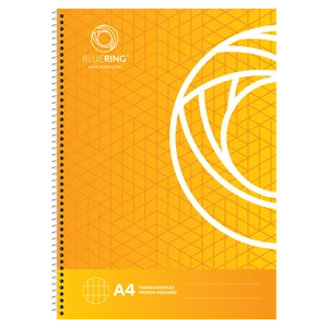 Spirálfüzet A4, 70lap Bluering® franciakockás