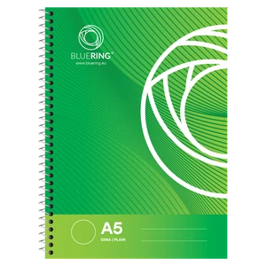 Spirálfüzet A5, 70lap Bluering® sima