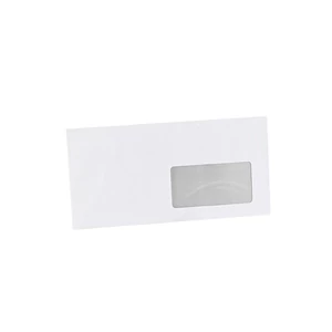 Boríték LA4 enyvezett bélésnyomott jobb ablakos 45x90mm 110 × 220mm J20A15 Bluering® fehér