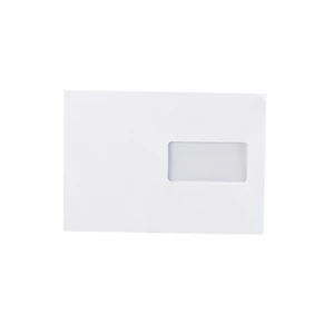 Boríték LC/5 enyvezett bélésnyomott jobb ablakos külső füles 45x90mm 162x229mm J20A60 Bluering® fehér