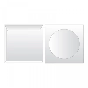 Boríték TCD öntapadó CD/DVD papírtok 125x125mm 1000 db/doboz Bluering® fehér