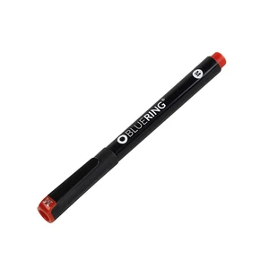 1 mm hegyű alkoholos OHP tűfilc Bluering M piros – tartós, maszatolásmentes írás fólián és technikai felületeken