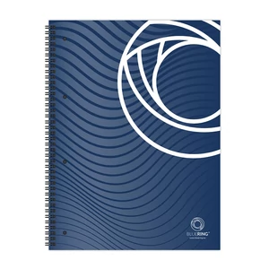 Spirálfüzet A4, 80lap, perforált lyukasztott Bluering® vonalas