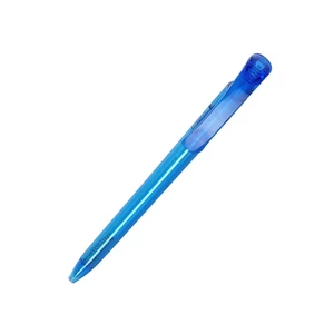 Ergonomikus Bluering S88 0,8 mm-es nyomógombos golyóstoll kék műanyag tolltesttel és kék írásszínnel dokumentumok és jegyzetek írására