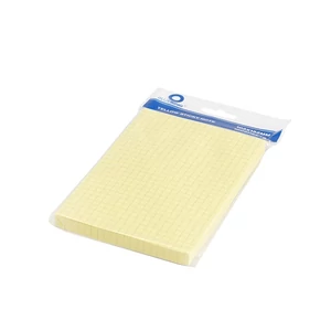 Jegyzettömb öntapadó, 102x152 mm, 100 lap, Bluering, kockás sárga