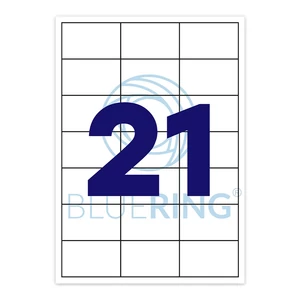 Címkenyomtató etikett 63,5×38,1 mm – Bluering – termékcímkézéshez, polccímkéhez, rendszerezéshez