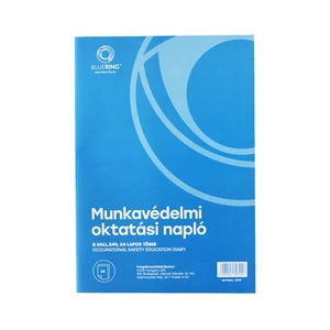 Munkavédelmi oktatási napló A4 24 lap, Bluering - 