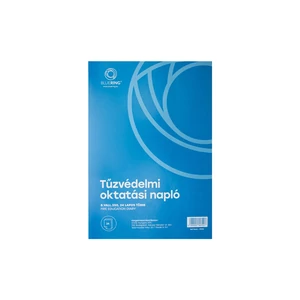 Tűzvédelmi oktatási napló 24lapos A4, álló B.VALL.350 Bluering®