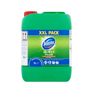 Domestos Professional Pine Fresh 5 literes fertőtlenítő-lemosószer friss fenyőillattal – koncentrált baktérium-, gomba- és vírusölő formula nagyfelhasználós helyiségekhez