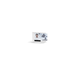Biztonsági kártyatartó Durable 1 kártya számára PushBox Mono, 10 db/csomag, áttetsző