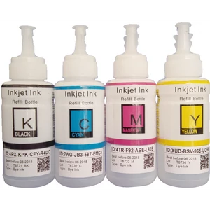 ORINK fekete univerzális dye tinta Epson tintasugaras nyomtatókhoz, 100 ml-es kiszerelésben, patronok és CISS rendszerek utántöltéséhez irodai és otthoni fekete-fehér dokumentumok nyomtatására