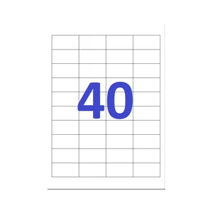 Etikett címke, 48,5x25,4mm, 100 lap, 40 címke/lap