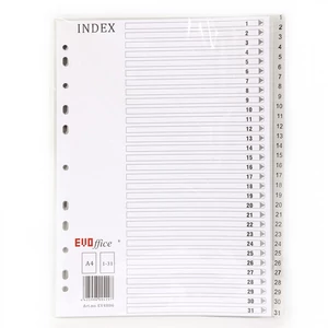 Regiszter karton Evo 1-31