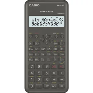Casio FX-82MS-2E tudományos számológép fekete, 240 funkció – iskolai és érettségi feladatokhoz, gyors számoláshoz