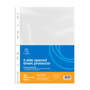 Bluering genotherm A4, 60 micron, narancsos, felül és belül nyitott, lefűzhető – 100 db/csomag