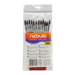 Ecset 10-es festett nyéllel 12 db/csomag, Nebulo