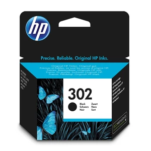 HP 302 / F6U66AE fekete eredeti tintapatron – HP DeskJet/ENVY/OfficeJet nyomtatókhoz, kiváló szöveges dokumentumokhoz