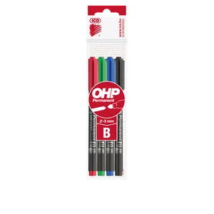 Alkoholos marker készlet, B OHP Ico 10 db/doboz, 4 klf.szín