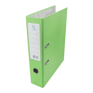 Bluering A4-es iratrendező, 7,5 cm gerincvastagság, almazöld szín – prémium karton, emelőkaros mechanikával