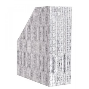 Karton iratpapucs 9 cm Bluering textil szürke kivitelben papírok archiválására