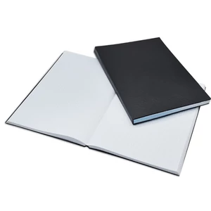 Bluering® kockás beírókönyv A4 – 200 lap, fekete PVC borító, tartós nyilvántartó és jegyzetelő könyv irodai használatra
