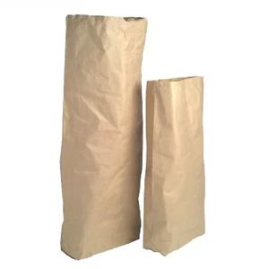 Bluering 50 kg-os nátronzsák, háromrétegű barna papírból, 55×94×18 cm-es méretben, ipari felhasználásra