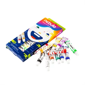 Tempera készlet, 12 ml, Nebulo 12 klf. szín
