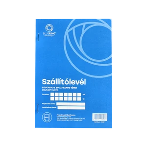 Bluering® A5 szállítólevél tömb, 50 navos, 3 példányos kiadás, B.10-70/A/V formátum