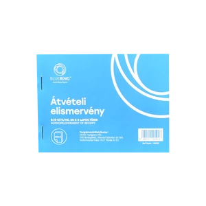 Átvételi elismervény A6, 50x3lapos B.13-67/A/VX Bluering® 