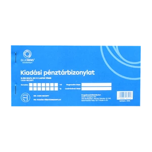 Kiadási pénztárbizonylat Bluering® 25×2 lapos, B.318-103/V, hivatalos nyomtatvány