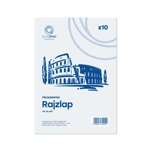 Rajzlap A4, félfamentes fóliázva Bluering® 10 ív/csomag,