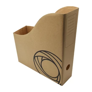 Bluering iratpapucs, 8 cm gerinccel, natúr mikrohullámú karton – A4 dokumentumtároló polcra