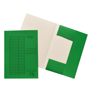 Iratgyűjtő, pólyás dosszié A4, 230g. karton, Bluering®, zöld