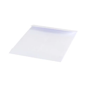 Bluering TB/4 méretű, redős-talpas, szilikoncsíkkal záródó, 4 cm talpú fehér kraft tasak 250×353 mm-es méretben, boríték formátum