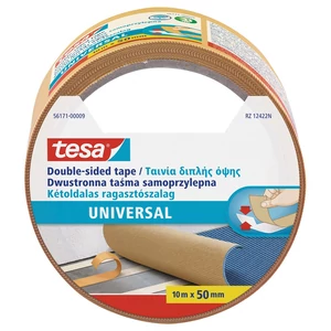 Tesa kétoldalas ragasztószalag, 50 mm × 10 m – széles, tiszta, láthatatlan rögzítés irodai és kreatív feladatokra