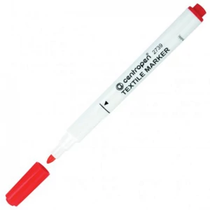 Piros textilfilc Centropen 2739 – 1,8 mm, tartós textil jelöléshez és kreatív mintákhoz
