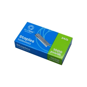 Hegyezett 24/6 tűzőkapcsok, Bluering, dobozos kiszerelés