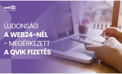 Újdonság a Web24-nél: megérkezett a Qvik fizetés