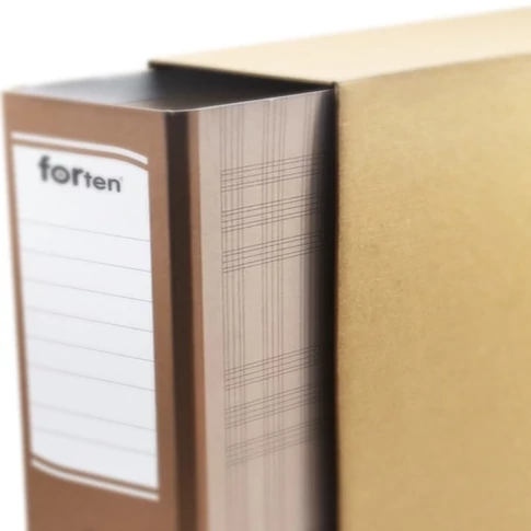 Forten NATÚR A4 tokos iratrendező 8 cm – tartós natúr karton iratrendező prémium minőségben.