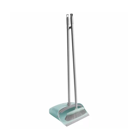 Szemeteslapát műanyag hosszú nyéllel partvissal York_063060