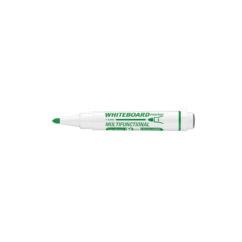 Táblamarker 3mm, mágneses, táblatörlővel multifunkciós Ico MARKERASER zöld 