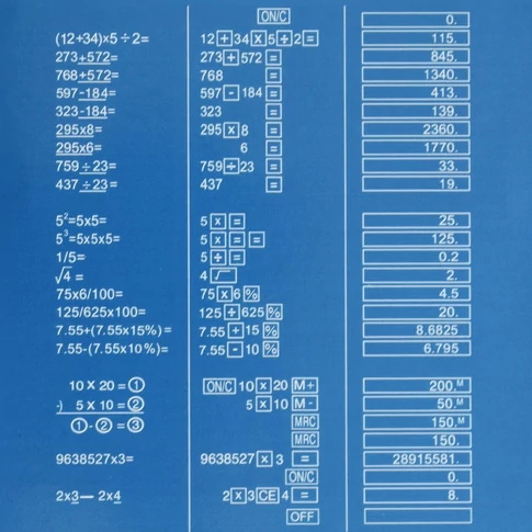 Bluering® BR-120 asztali számológép 12 digit – döntött kijelzővel a kényelmes leolvasáshoz; elem+napelem működés, nagyméretű műanyag gombok, memória, százalékszámítás, tizedesjegy-beállítás, „00” billentyű, GT (Grand Total) és automatikus kikapcsolás, 10,