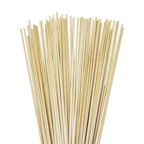 4mmx45cm fából készült hurkapálcika, 100 darabos készlet