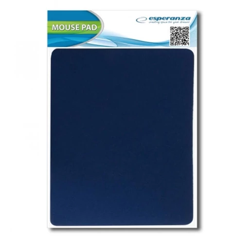 Kék, textil egérpad Esperanza – csúszásgátlós alj, kényelmesebb egérhasználat (kb. 23×19 cm)