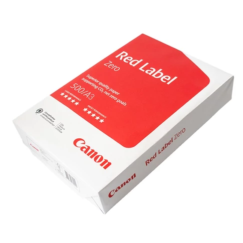 Másolópapír A3 80g Canon Red Label Zero – 500 ív, irodai nyomtatáshoz és fénymásoláshoz