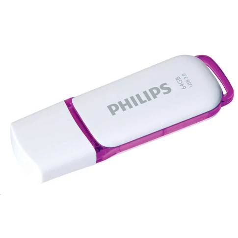 Philips Snow Edition pendrive 64GB USB 3.0 – fehér-lila USB flash drive gyors adatátvitelhez