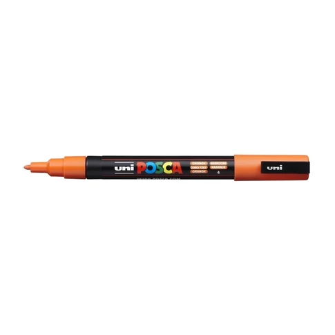 Dekormarker 0,9-1,3mm, Uni Posca PC-3M narancs