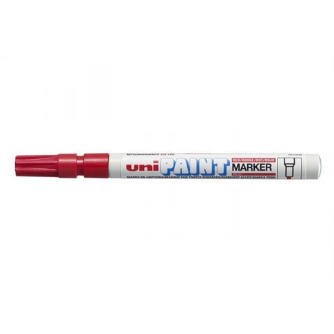Piros lakkmarker 0,8–1,2 mm – Uni PX-21, precíz vonalvezetésű festékmarker dekoráláshoz és jelölésekhez