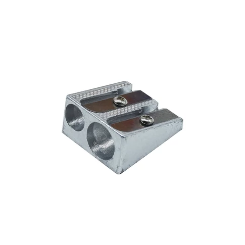 Bluering fém hegyező két lyukkal – masszív alumínium test, éles penge, iskolába és irodába