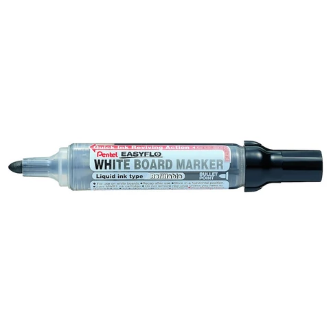 Táblamarker 2mm, kerek, utántölthető Pentel Easyflo fekete